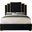 Hugo Velvet King Bed In Black