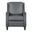 Hunter Manual Pushback Recliner In Echo Grey