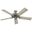 Hunter Original 52 Inch Damp Rated Ceiling Fan and Pull Chain In Matte Silver and Barnwood