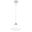 Huntley 12 Inch Pendant Milk Glass In Satin Nickel