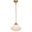 Huntley 12 Inch Pendant White Glass In Natural Brass