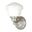 Huntley 1L Vanity Milk Glass In Satin Nickel
