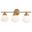 Huntley 3 Light Vanity In Natural Brass