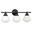 Huntley 3L Vanity Milk Glass In Oil Rubbed Bronze
