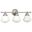 Huntley 3L Vanity Milk Glass In Satin Nickel