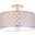 Hutch 3-Light Silver Flush Mount