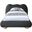 Hyde Boucle Fabric Twin Bed In Black