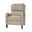 Hyde Genuine Leather Recliner In Beige