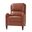 Hyde Genuine Leather Recliner In Brick