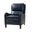 Hyde Genuine Leather Recliner In Navy