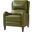 Hyde Genuine Leather Recliner In Olive