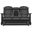 Hyland Wave Outdoor Glider Loveseat In Black