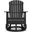Hyland wave Outdoor Swivel Glider Chair In Black