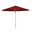 Ibiza 11' Wood and Aluminum Umbrella In Really Red