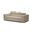 Icon Sofa Adjustable Headreat / Polished Steel Legs In Wheat