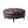 Idalia Genuine Leather Ottoman In Espresso