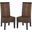 Ilya Brown and Multi Wicker Dining Chair Set of 2