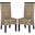 Ilya Gray Wicker Dining Chair Set of 2
