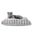 Ilyra Neutral Striped Pillow Dog and Cat Bed with Removable Cover In Gray