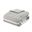Imani Cotton Printed 3 Piece King/Cal King Comforter Set with Chenille In White and Navy