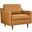 Impart Genuine Leather Arm Chair In Tan