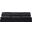 Indulge Linen Textured Fabric 3 Piece Modular Sofa In Black