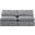Indulge 2 Piece Modular Sofa In Grey Velvet