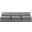 Indulge 3 Piece Modular Sofa In Grey Velvet