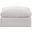 Indulge Ottoman In Cream Velvet