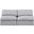 Indulge Textured Fabric 2 Piece Modular Sofa In Grey Linen