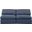 Indulge Textured Fabric 2 Piece Modular Sofa In Navy Linen