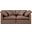 Indulge Vegan Leather 2 Piece Modular Sofa In Brown