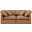 Indulge Vegan Leather 2 Piece Modular Sofa In Cognac