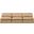 Indulge Vegan Leather 3 Piece Modular Sofa In Tan