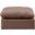 Indulge Vegan Leather Ottoman In Brown