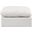 Indulge Vegan Leather Ottoman In Cream