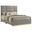 Ines 52-Inch Fabric Upholstered Eastern King Panel Bed In Grey