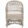 Inez White Wash Wicker Club Chair