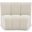 Infinity Boucle Fabric Modular Chair In Cream