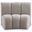Infinity Boucle Fabric Modular Chair In Taupe