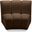 Infinity Velvet Modular Chair In Brown