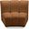 Infinity Velvet Modular Chair In Saddle