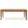 Ingenious 42 Inch Outdoor Rectangle Coffee Table with Slat Top and Acacia Wood Frame In Natural