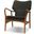 Ingrid Gray Fabric, Ash Stained In Light Walnut Lounge Chair