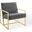 Inspire Channel Tufted Performance Velvet Armchair In Charcoal