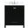Irene 30 Inch Single Bathroom Vanity In Black With Backsplash