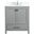 Irene 30 Inch Single Bathroom Vanity In Grey With Backsplash