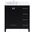 Irene 32 Inch Single Bathroom Vanity In Black With Backsplash