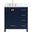 Irene 32 Inch Single Bathroom Vanity In Blue With Backsplash