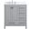 Irene 32 Inch Single Bathroom Vanity In Gray With Backsplash